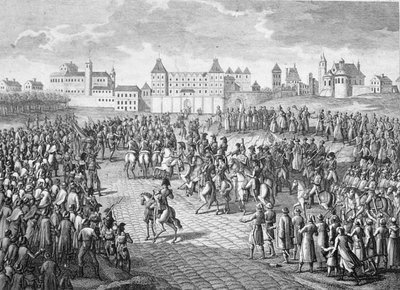 Triumphant Entry of the French into Warsaw, 28th November 1806 by Pierre Adrien Le Beau